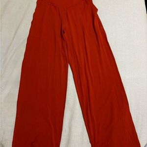 Aerie Red/burgundy real me xtra trousers
